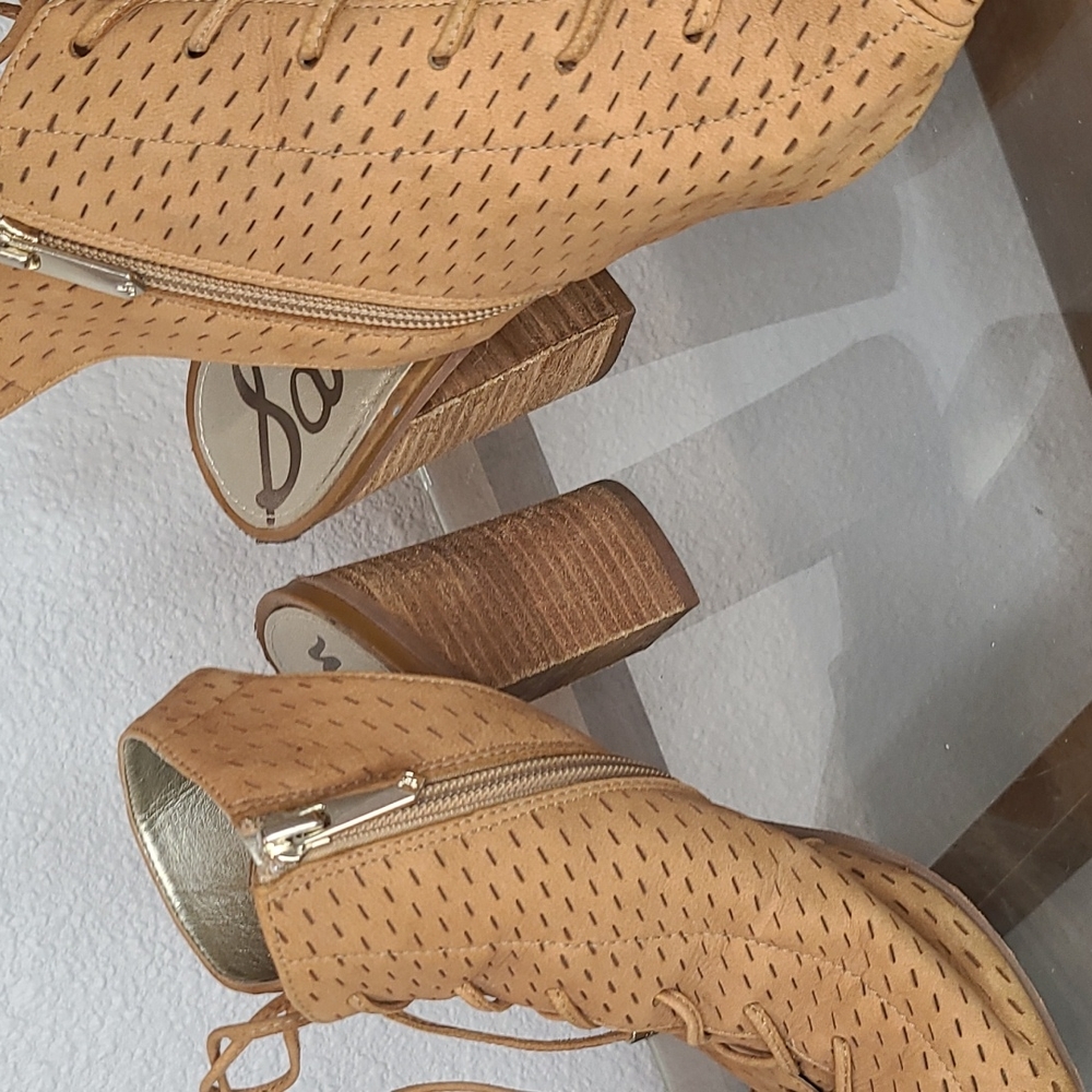 Sam Edelman Ennette Block Heels Open Toe Size 9 T… - image 2